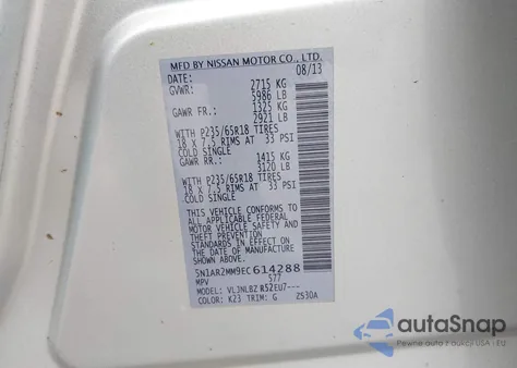 2014 Nissan Pathfinder S from USA, damaged, VIN 5N1AR2MM9EC614288